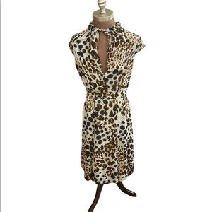 Tuleh Bergdorf Goodman leopard print silk dress